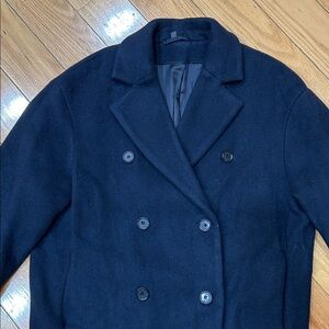 COS Navy Double Breasted Peacoat